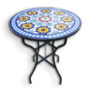 Elegant Moroccan Mosaic Table: A Timeless Work of Art for Your Indoor or Outdoor Oasis - Image 4