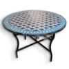 Elegant Moroccan Mosaic Table: A Timeless Work of Art for Your Indoor or Outdoor Oasis