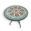 Elegant Moroccan Mosaic Table: A Timeless Work of Art for Your Indoor or Outdoor Oasis