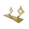 Elegant Handmade Moroccan Engraved Solid Brass Wall Shelf for Kitchen and Bath