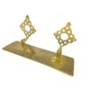 Elegant Handmade Moroccan Engraved Solid Brass Wall Shelf for Kitchen and Bath - Image 4
