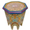 Exotic Elegance Moroccan Handmade Side Table, a Masterpiece of vibrant Hand-Painted Artistry for Your Home - Image 3