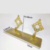 Elegant Handmade Moroccan Engraved Solid Brass Wall Shelf for Kitchen and Bath - Image 6