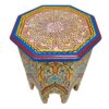 Exotic Elegance Moroccan Handmade Side Table, a Masterpiece of vibrant Hand-Painted Artistry for Your Home - Image 2