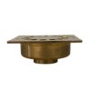 Elegant Handcrafted Moroccan solid Brass Floor Drain cover,Hammered Square Shower Drain - Image 4