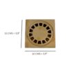 Elegant Handcrafted Moroccan solid Brass Floor Drain cover,Hammered Square Shower Drain - Image 5