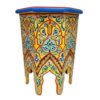 Exotic Elegance Moroccan Handmade Side Table, a Masterpiece of vibrant Hand-Painted Artistry for Your Home - Image 6