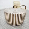 Discover the Exquisite Wooden Cylinder Side Table, A Versatile and Beautiful Accent Piece - Image 3