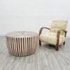 Discover the Exquisite Wooden Cylinder Side Table, A Versatile and Beautiful Accent Piece