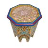 Exotic Elegance Moroccan Handmade Side Table, a Masterpiece of vibrant Hand-Painted Artistry for Your Home - Image 8