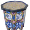 Exotic Elegance Moroccan Handmade Side Table, a Masterpiece of vibrant Hand-Painted Artistry for Your Home - Image 5