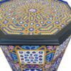 Exotic Elegance Moroccan Handmade Side Table, a Masterpiece of vibrant Hand-Painted Artistry for Your Home - Image 4