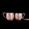 Elegant Handcrafted Moroccan Engraved red copper mug. A work of art par excellence