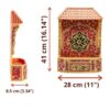 Exquisite Handcrafted and hand-painted Moroccan Wooden Fountain Key Holder- A Breathtaking Palatial Treasure for Your Home - Image 4