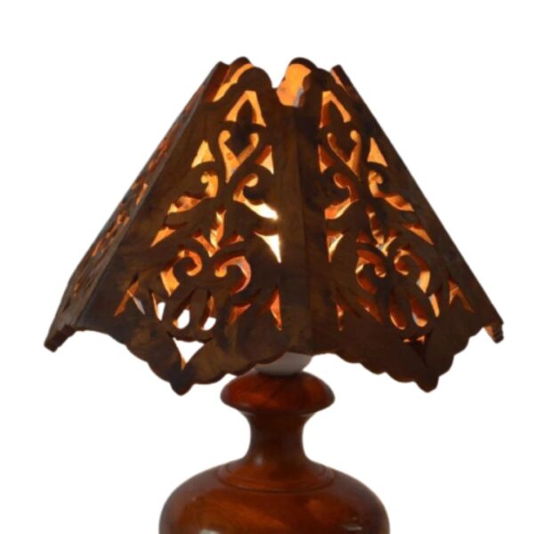 Handcrafted Thuya Wood Bedroom Lamp - Elegance and Functionality Combined - Image 2