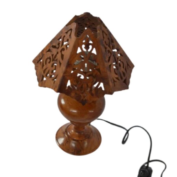 Handcrafted Thuya Wood Bedroom Lamp - Elegance and Functionality Combined - Image 5