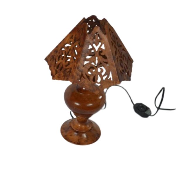 Handcrafted Thuya Wood Bedroom Lamp - Elegance and Functionality Combined - Image 6