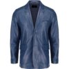 Fez Craftsmanship: Hand-Stitched Leather Blazer for Men - Embrace Tradition in Contemporary Style - Image 4