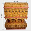 Exquisite Moroccan Berber Wooden Chest of Drawers - A Bohemian Artistic Masterpiece - Image 10