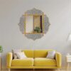 Exquisite Hand-Painted Moroccan square Mirrors - Palatial Elegance for Your Home