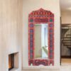 Exquisite Hand-Painted Moroccan length Mirrors - Palatial Elegance for Your Home