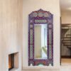 Exquisite Hand-Painted Moroccan length Mirrors - Palatial Elegance for Your Home - Image 3