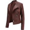 Fez Craftsmanship: Hand-Stitched Leather Jackets for Women, Infused with Centuries of Tradition - Image 2