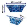 Hand-Painted Moroccan Floating Shelf – Elegance and Tradition for Your Home - Image 3