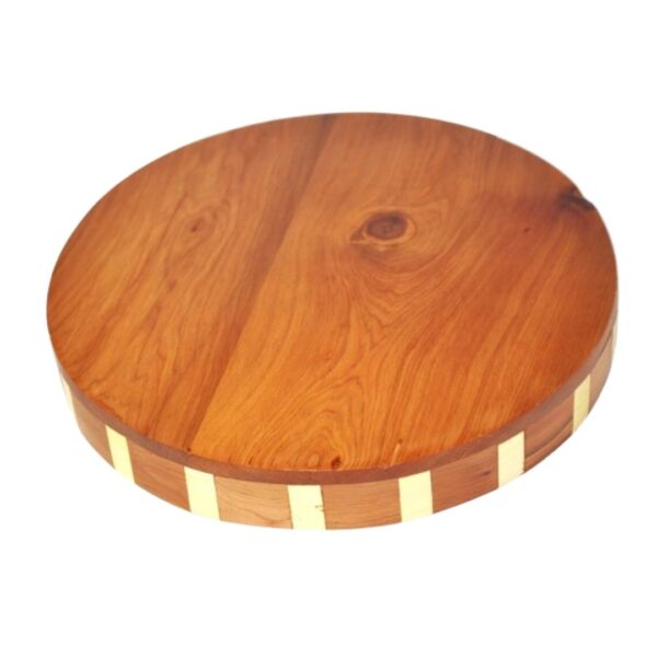 Handcrafted Thuya Wood round Serving Tray - Elevate Your Dining Experience - Image 2