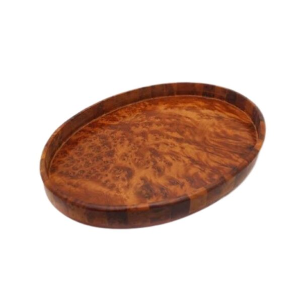 Handcrafted Thuya Wood Serving Tray - Elevate Your Dining Experience - Image 2