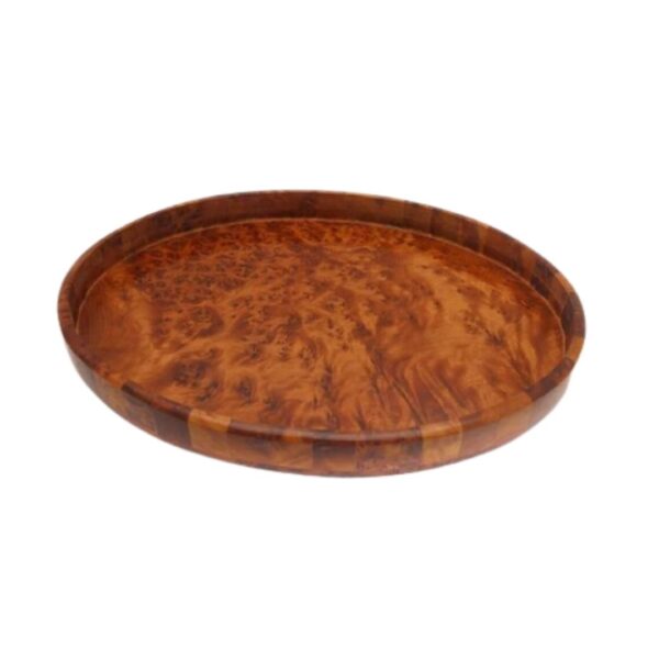 Handcrafted Thuya Wood Serving Tray - Elevate Your Dining Experience