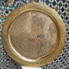 Exquisite Handcrafted Moroccan Brass Serving Tray - A Timeless Work of Art for Your Home