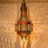 Elegant Moroccan Antique Brass Pendant Light - Handcrafted Beauty for Your Home - Image 2