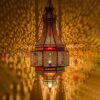 Elegant Moroccan Antique Brass Pendant Light - Handcrafted Beauty for Your Home