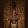 Elegant Moroccan Antique Brass Pendant Light - Handcrafted Beauty for Your Home - Image 3
