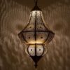 Elegant Moroccan Antique Brass Pendant Light - Handcrafted Beauty for Your Home