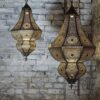 Elegant Moroccan Antique Brass Pendant Light - Handcrafted Beauty for Your Home - Image 3