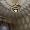 Elegant Moroccan Antique Brass Pendant Light - Handcrafted Beauty for Your Home - Image 3