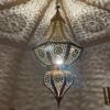Elegant Moroccan Antique Brass Pendant Light - Handcrafted Beauty for Your Home - Image 5