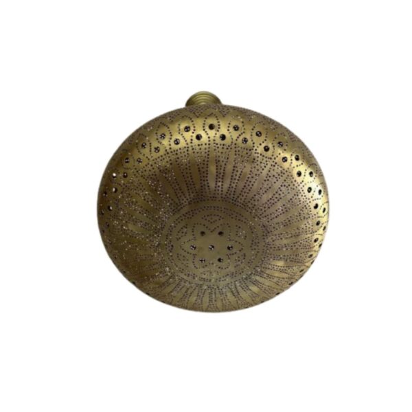 Elegant Moroccan Antique Brass Pendant Light - Handcrafted Beauty for Your Home - Image 11