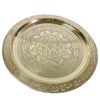 Exquisite Handcrafted Moroccan Brass Serving Tray - A Timeless Work of Art for Your Home