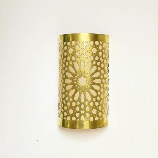 Moroccan Handmade Brass Wall Sconce - Exquisite Traditional  Decorative Lighting for Your Home - Image 7