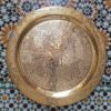 Exquisite Handcrafted Moroccan Brass Serving Tray - A Timeless Work of Art for Your Home - Image 2