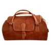 Exquisite Handcrafted Moroccan Leather Travel Bag - Unique Style for Unisex Adventurers