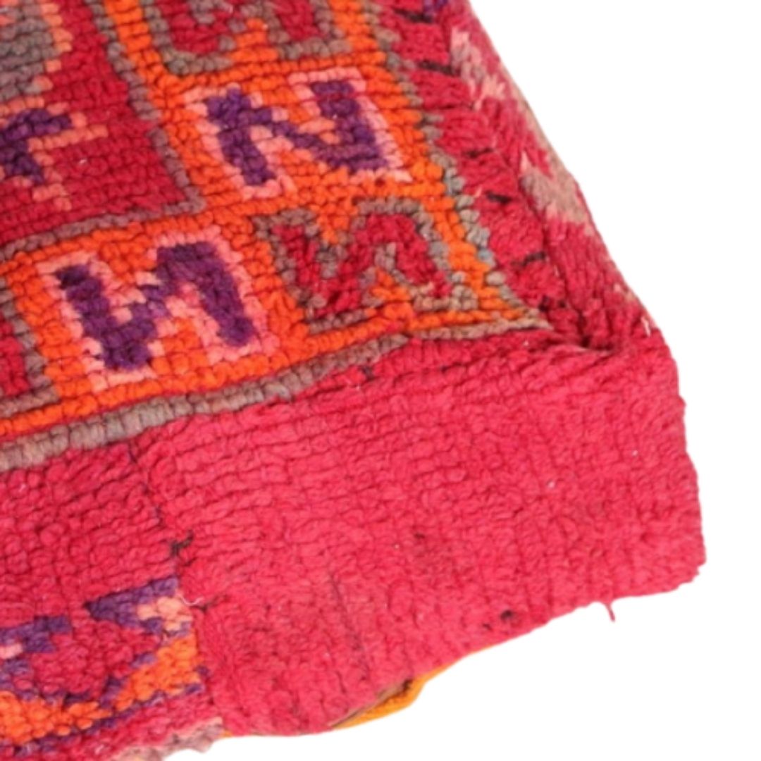 Elevate Your Decor with Handcrafted Moroccan Kilim Pouff – Vintage Elegance for Your Home - Image 6