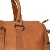 Exquisite Handcrafted Moroccan Leather Travel Bag - Unique Style for Unisex Adventurers - Image 3