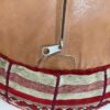 Luxury Moroccan Handmade Leather / Textile Pouf - Add Warmth and Elegance to Your Home, or Office - Image 5
