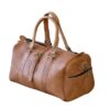 Exquisite Handcrafted Moroccan Leather Travel Bag - Unique Style for Unisex Adventurers