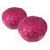Luxury Moroccan Handmade Leather Pouf - Add Warmth and Elegance to Your Home or Office
