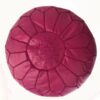 Luxury Moroccan Handmade Leather Pouf - Add Warmth and Elegance to Your Home or Office - Image 3